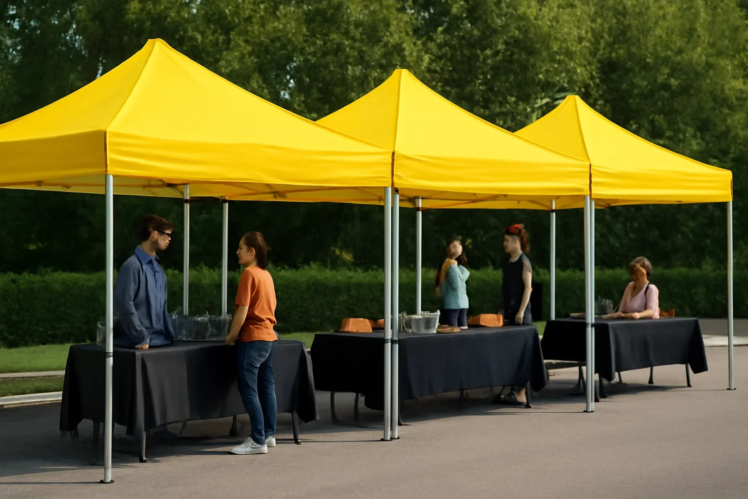 20x10 Canopy Tents setup showing a commercial canopy tent in use