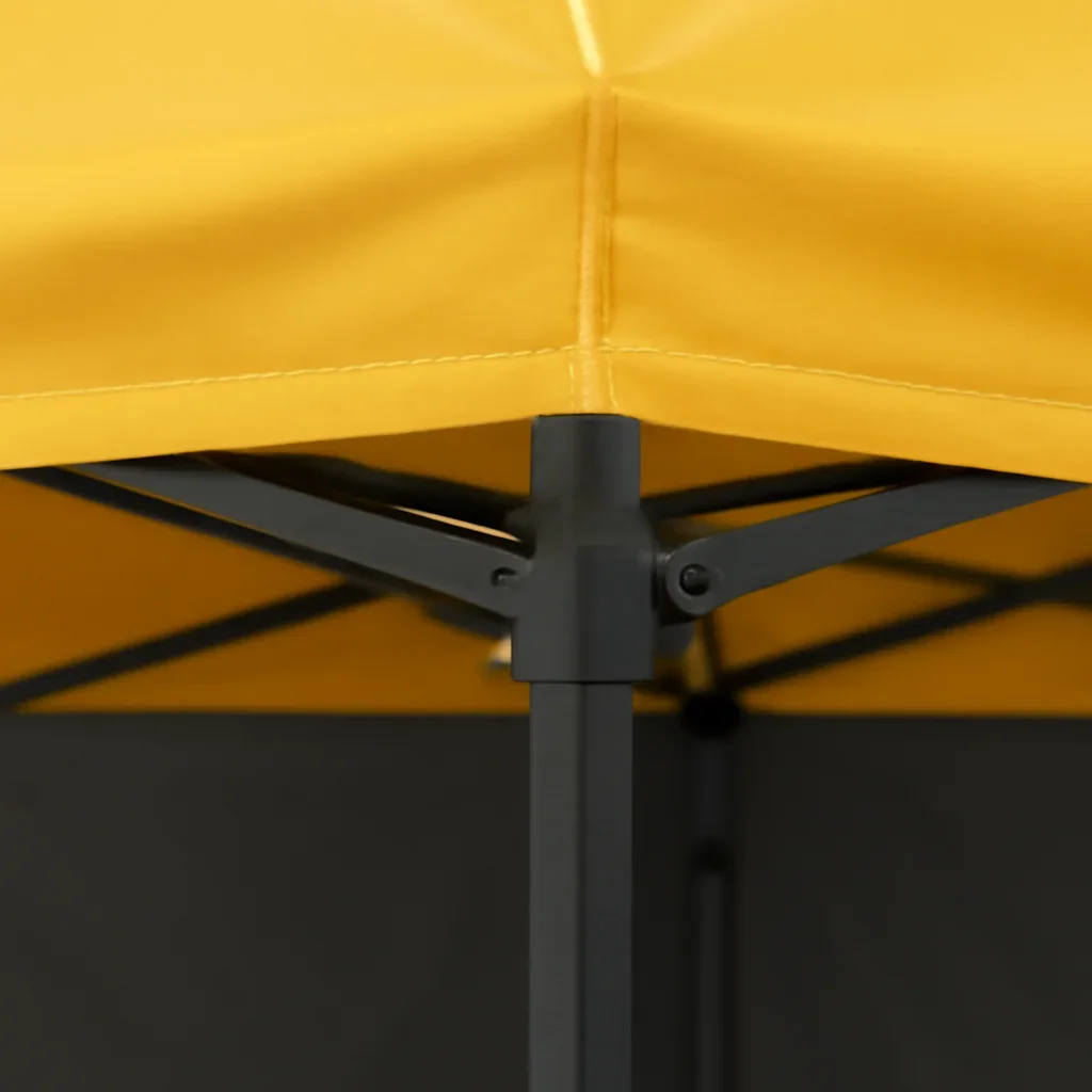 Close view of 20x10 canopy tents materials, frame, or setup details