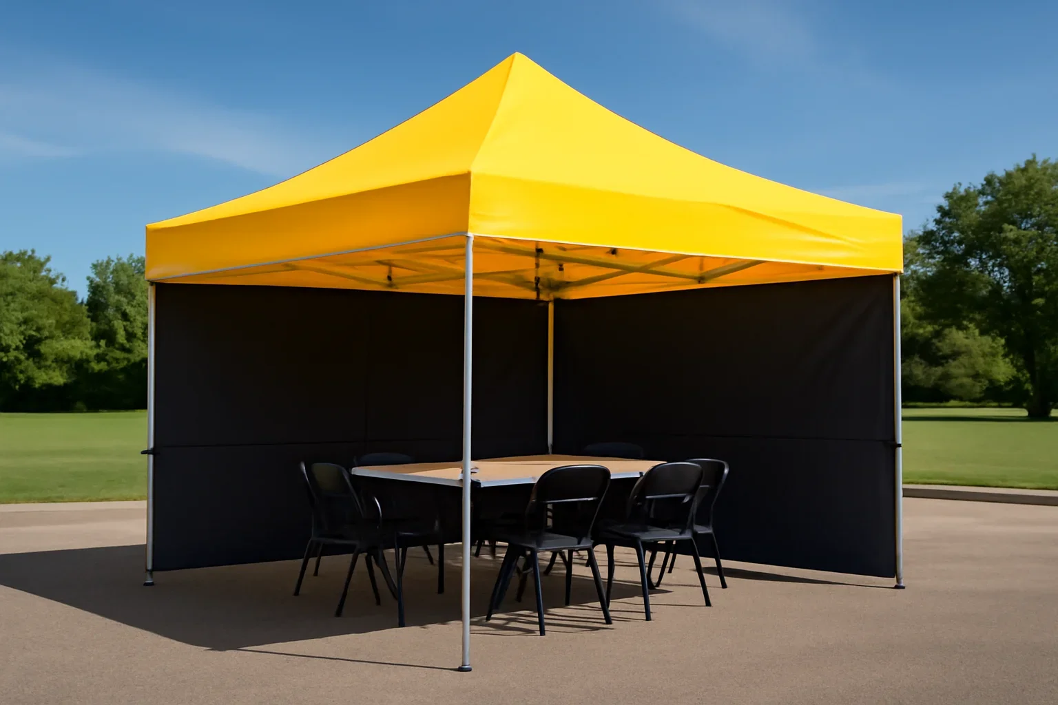 20x20 Canopy Tents setup showing a commercial canopy tent in use