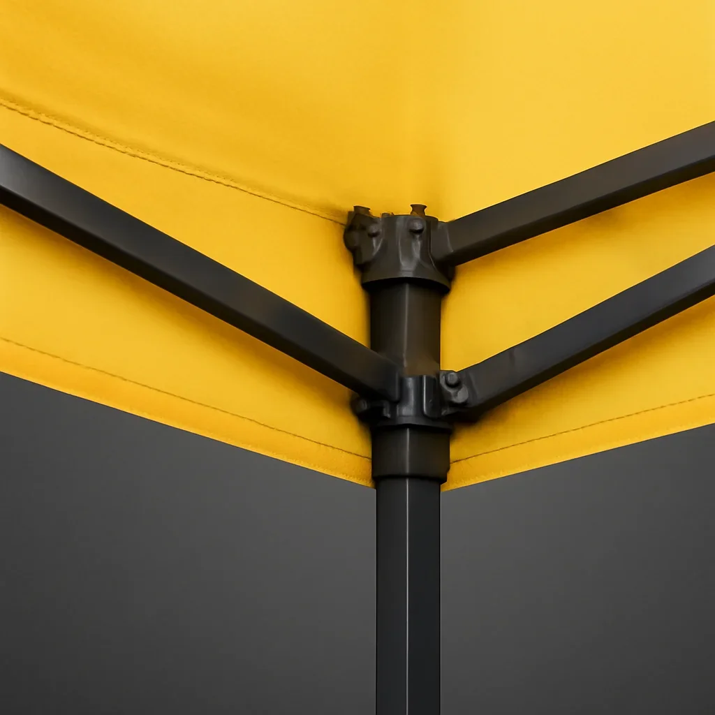 Close view of abccanopy alternative materials, frame, or setup details