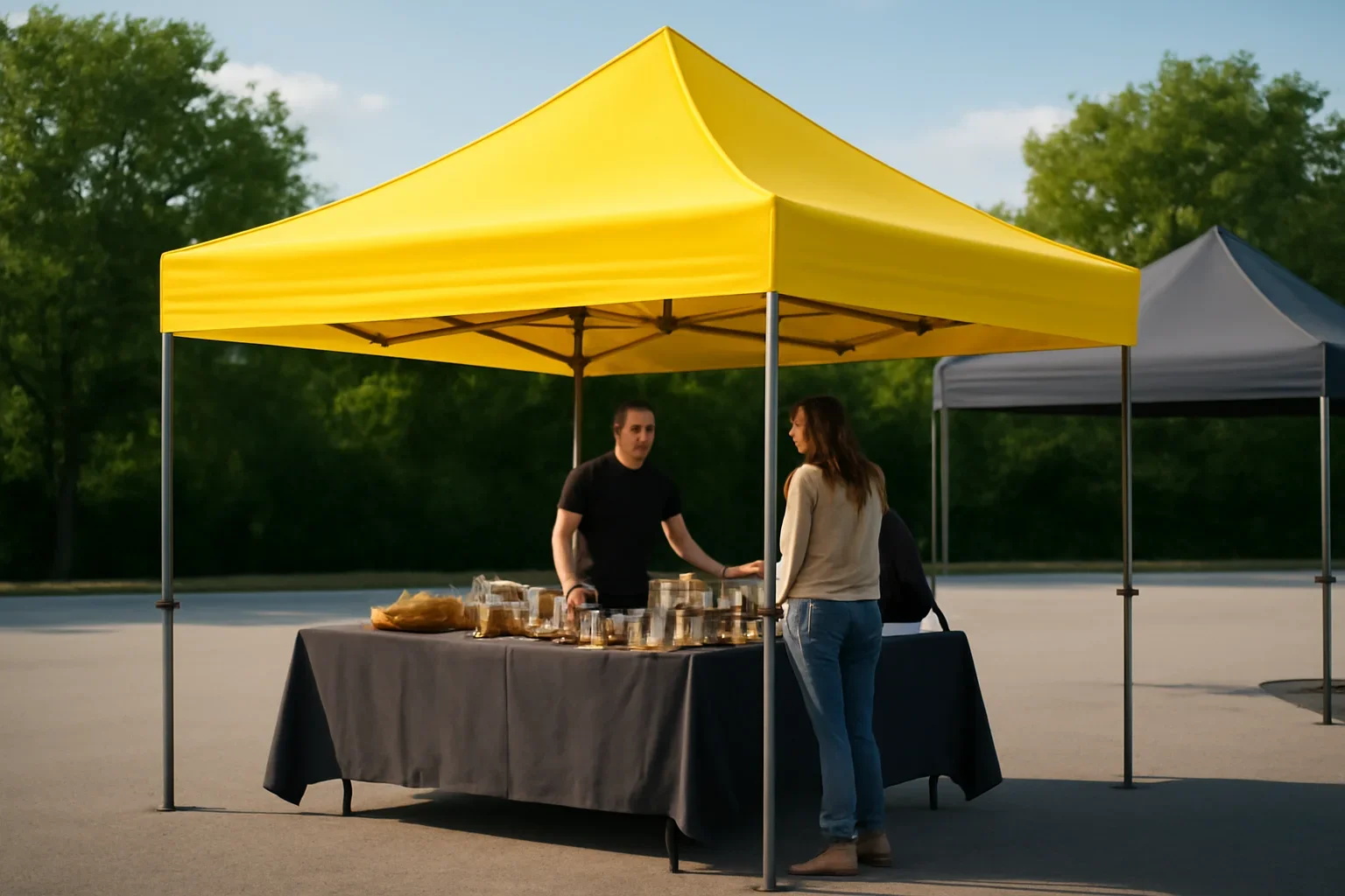 Best Canopy Tents setup showing a commercial canopy tent in use