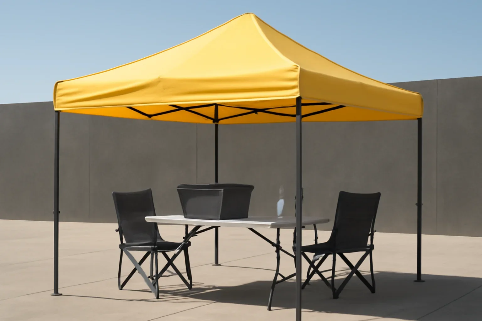 How to Compare Home Depot, Amazon, and Walmart Canopy Tents setup showing a commercial canopy tent in use