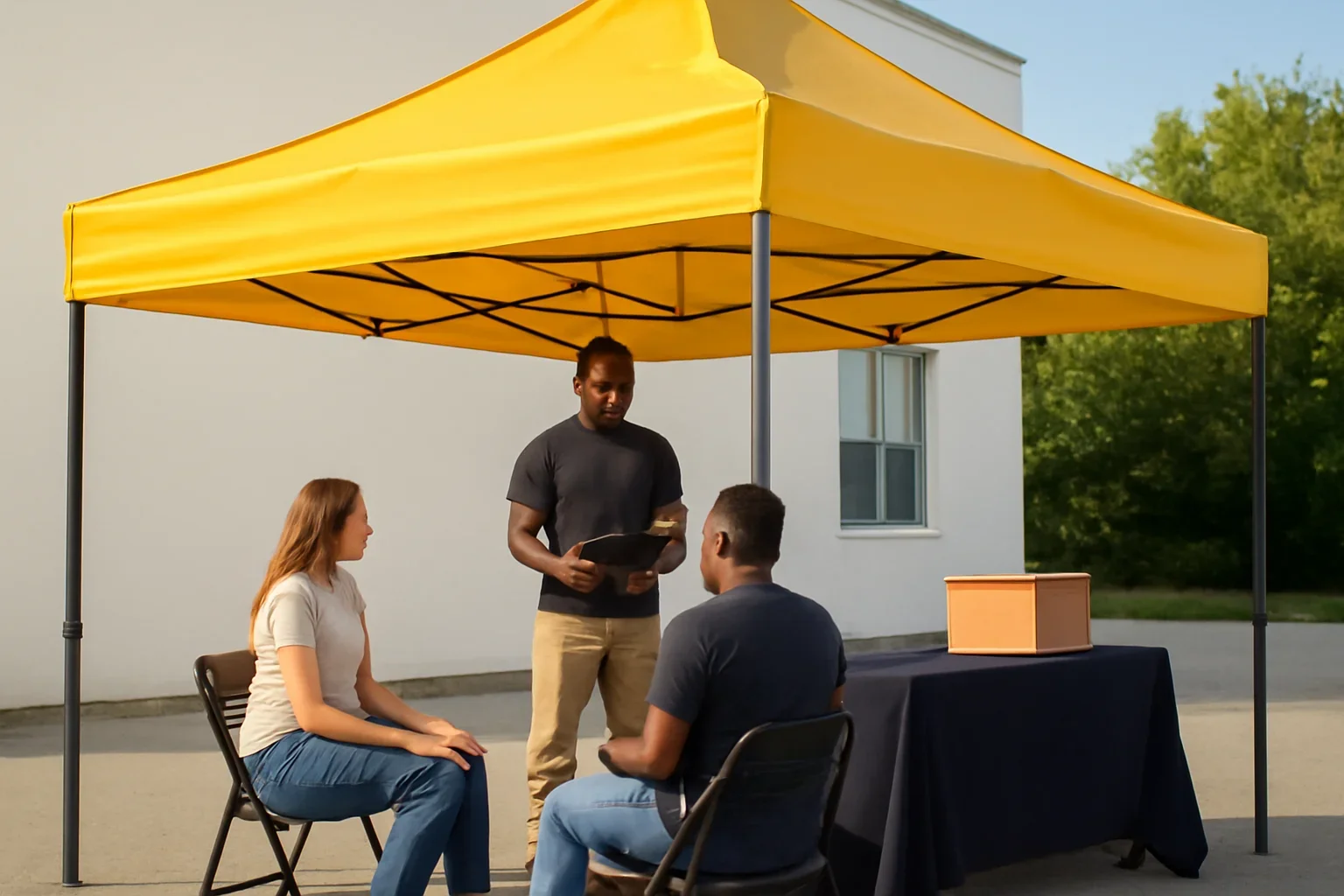 What Makes a Canopy Tent Good for Rental Company Inventory? setup showing a commercial canopy tent in use