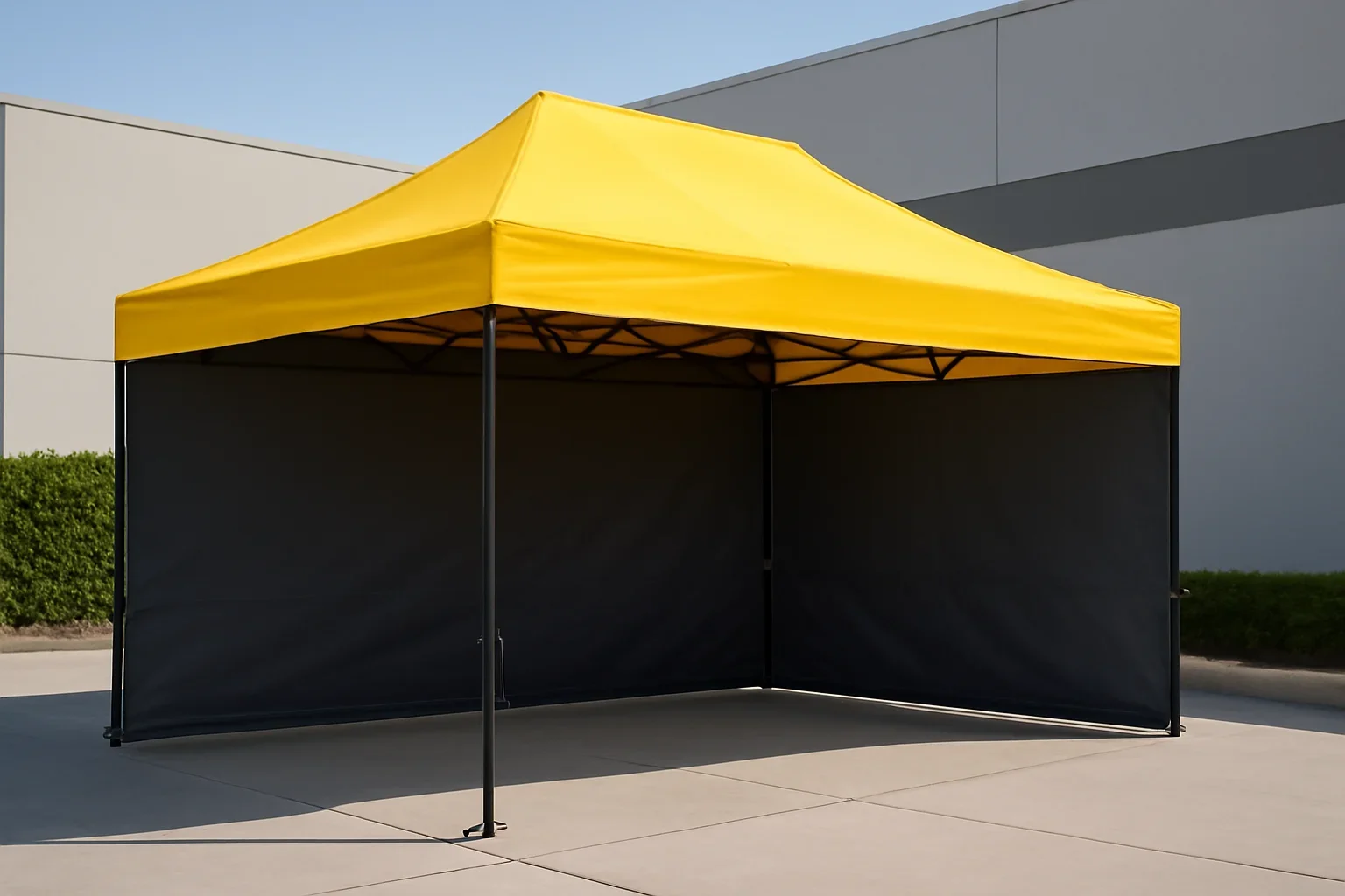 Canopy Walls & Sidewalls setup showing a commercial canopy tent in use
