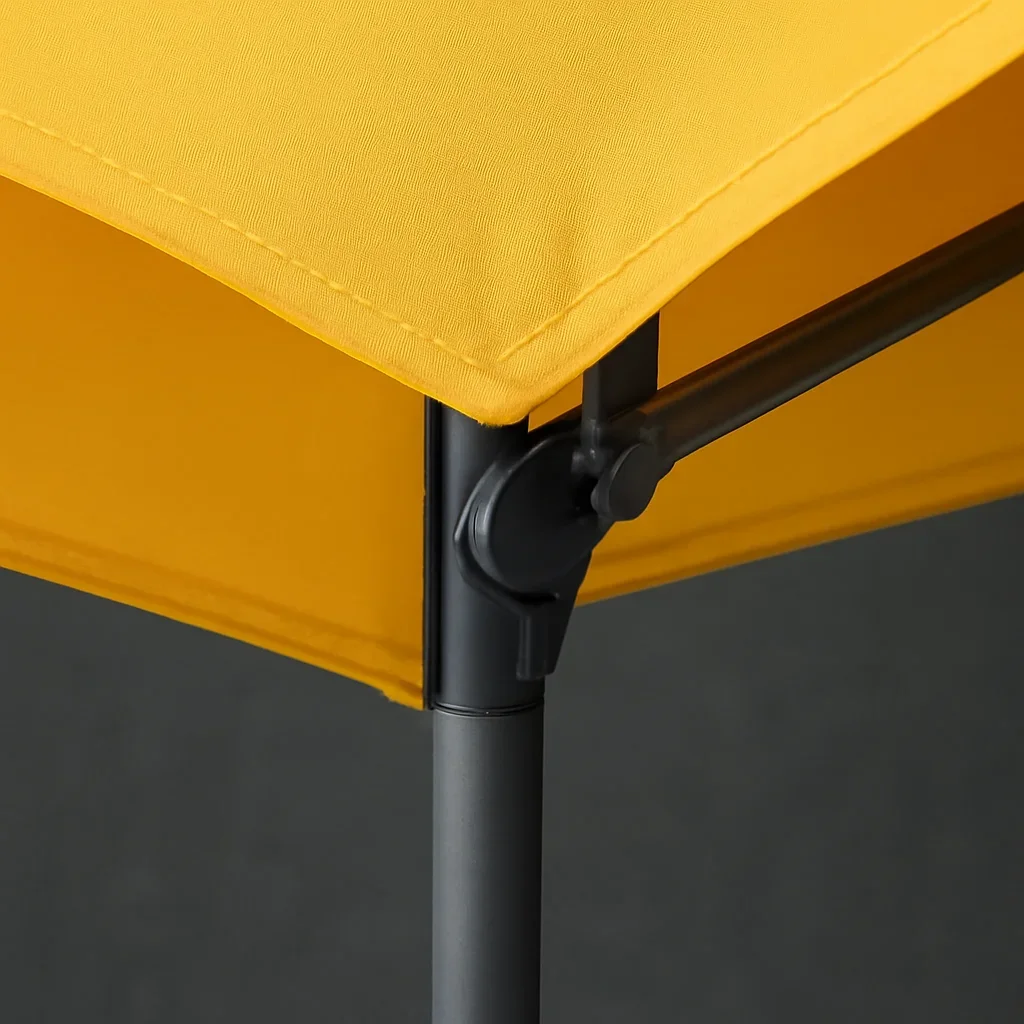 Close view of features materials, frame, or setup details